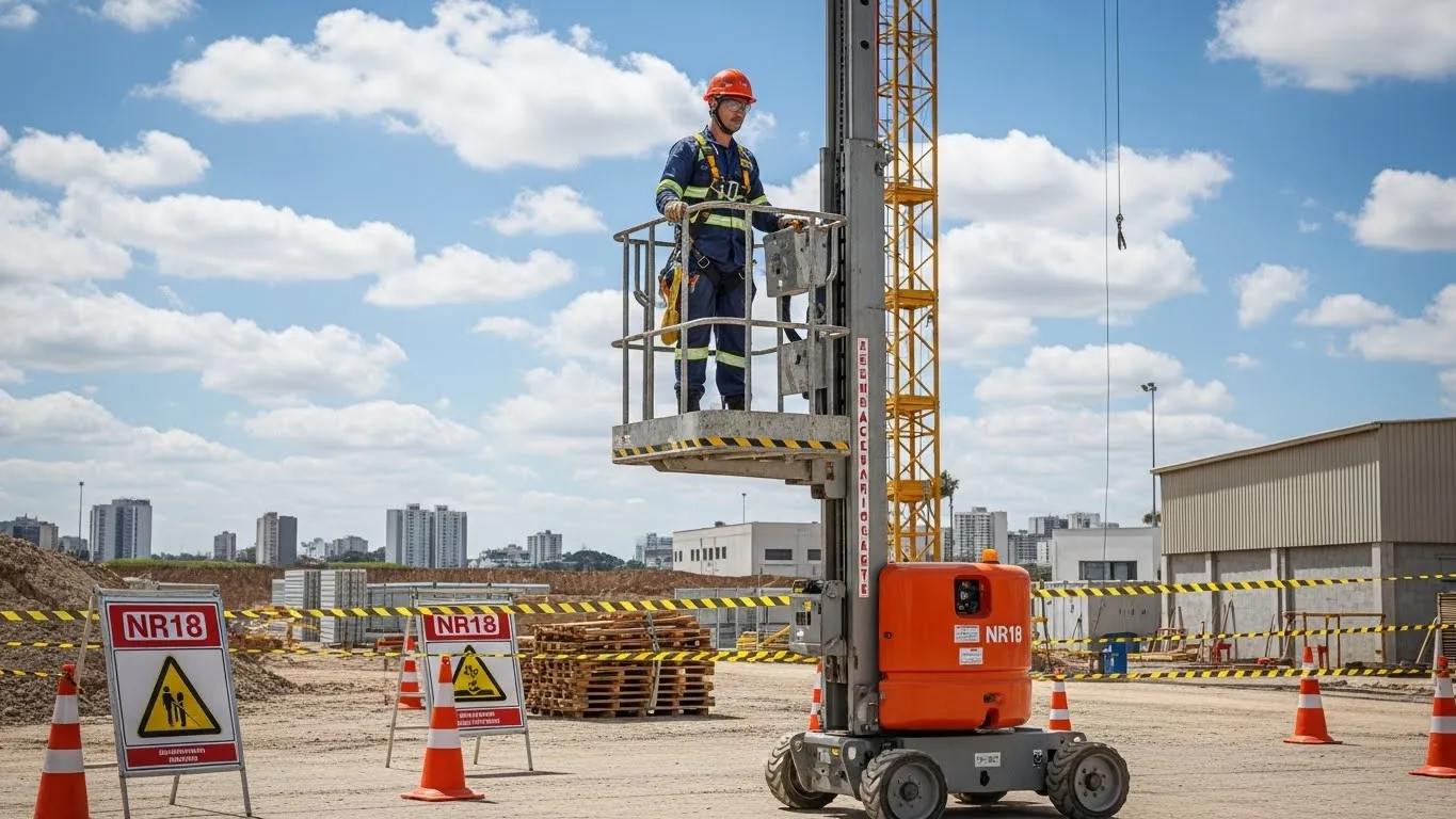 Checklist de segurança para Plataforma de Trabalho Aéreo