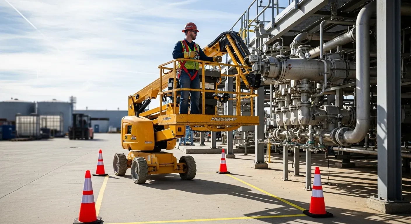Treinamento para operadores de plataformas elevatórias
