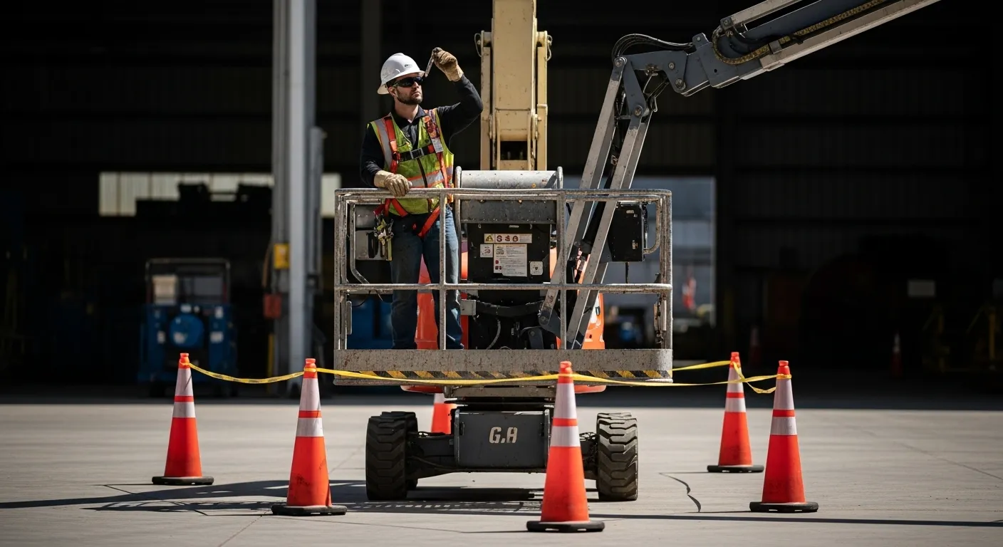 Treinamento prático em Plataforma Elevatória Articulada