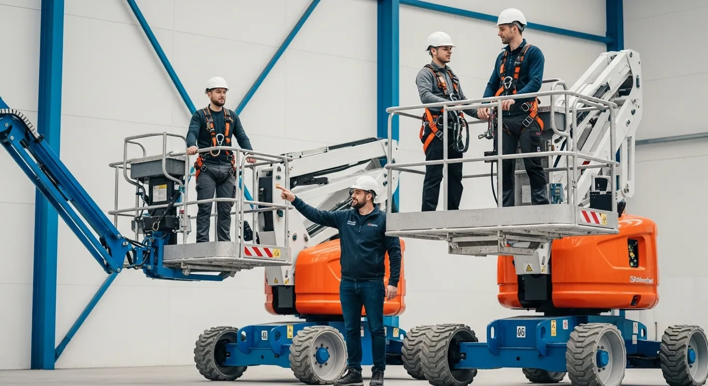Treinamento prático de instrutor em plataformas elevatórias seguindo NR-18