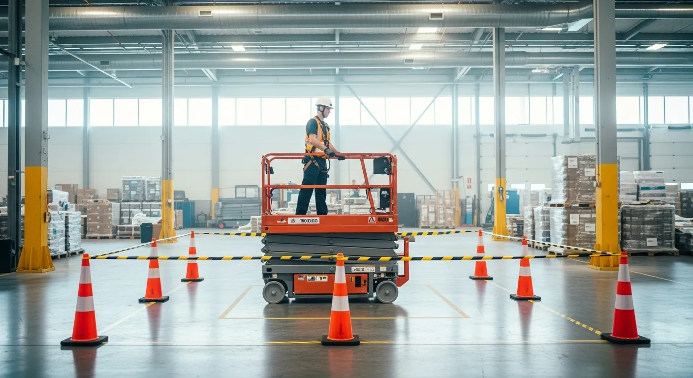 Procedimentos de segurança para operação de plataformas elevatórias NR-18